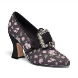 Adelaide Latchet Shoes (Charcoal/Pink)