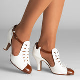 PRE-ORDER Sylvie Vintage Shoes (Walnut/Ivory)