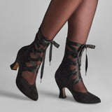 Tango Edwardian Boots (Black Suede)
