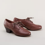 Claire 1940s Oxfords (Brown)