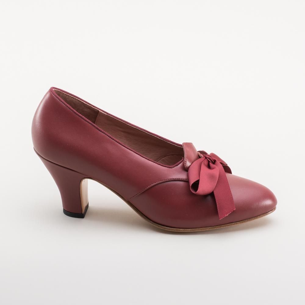 Elena Mustard retro shoes, vintage style heels