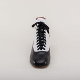 Larkspur Wool/Leather Lace-Up Boots (Grey/Black)