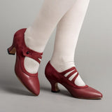 Mae Edwardian Shoes (Red)