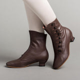 Renoir Victorian Button Boots (Brown)